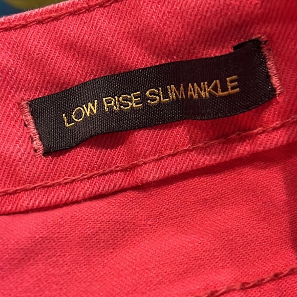 Jag Jeans Size 8 Pink Denim Slim Ankle Stretch Y2K - Picture 5 of 7